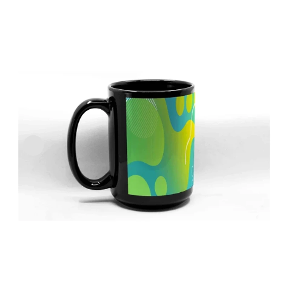 Black Sublimation Mug with White Patch — Case of 36