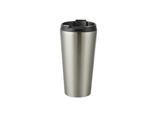 16oz Silver Stainless Steel Sublimation Tumbler — Pack of 6