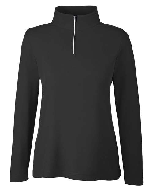 Women's Fusion ChromaSoft™ Pique Quarter-Zip Pullover