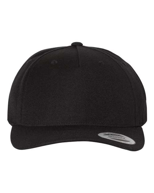 Premium Five-Panel Curved Bill Snapback Cap