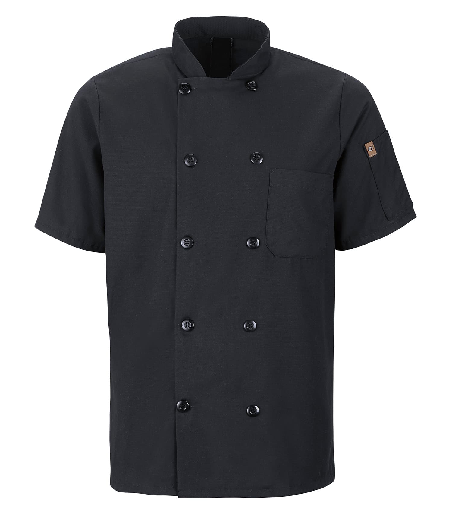 RED KAP® CHEF DESIGNS® SHORT SLEEVE CHEF COAT WITH OILBLOK + MIMIX™