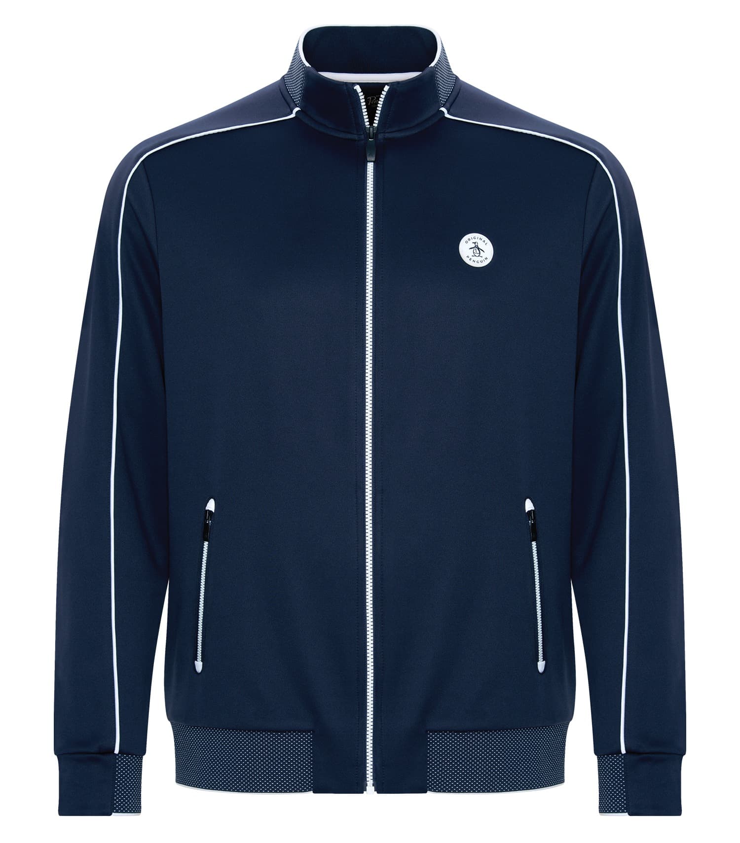 DISCONTINUED ORIGINAL PENGUIN® BIRDSEYE TRACK JACKET