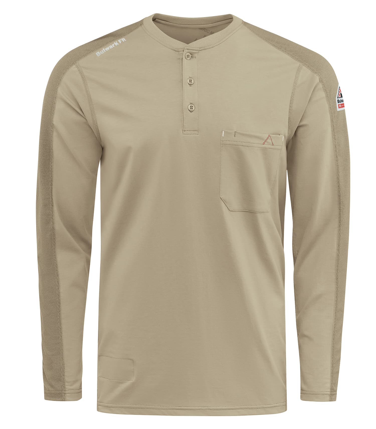 BULWARK® FR MEN’S FLEX KNIT HENLEY. STL2 Special Order - XPRESS Feature Item