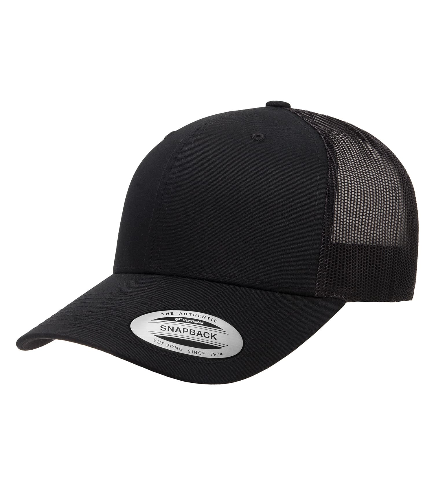 ATC™ YP CLASSICS® RETRO TRUCKER CAP in Black/Black