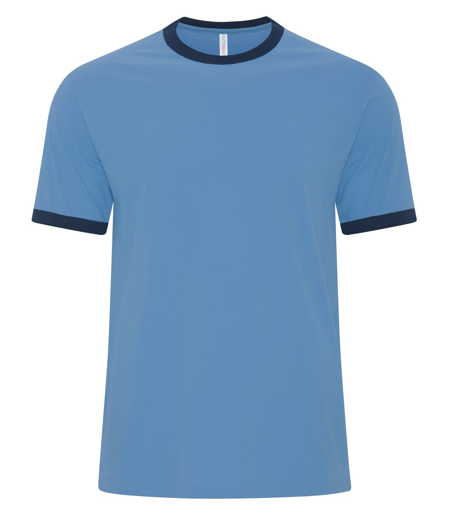 ATC™ EUROSPUN® RINGER TEE in Carolina Blue/True Navy