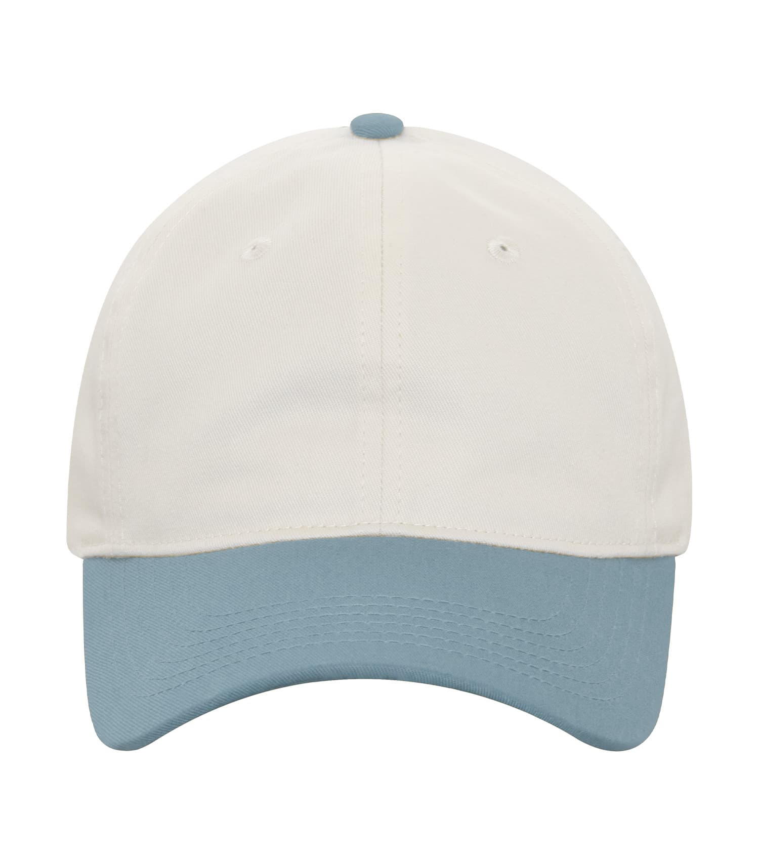 KOI® TWO TONE UNSTRUCTURED SNAPBACK CAP in Natural/Blue Mist