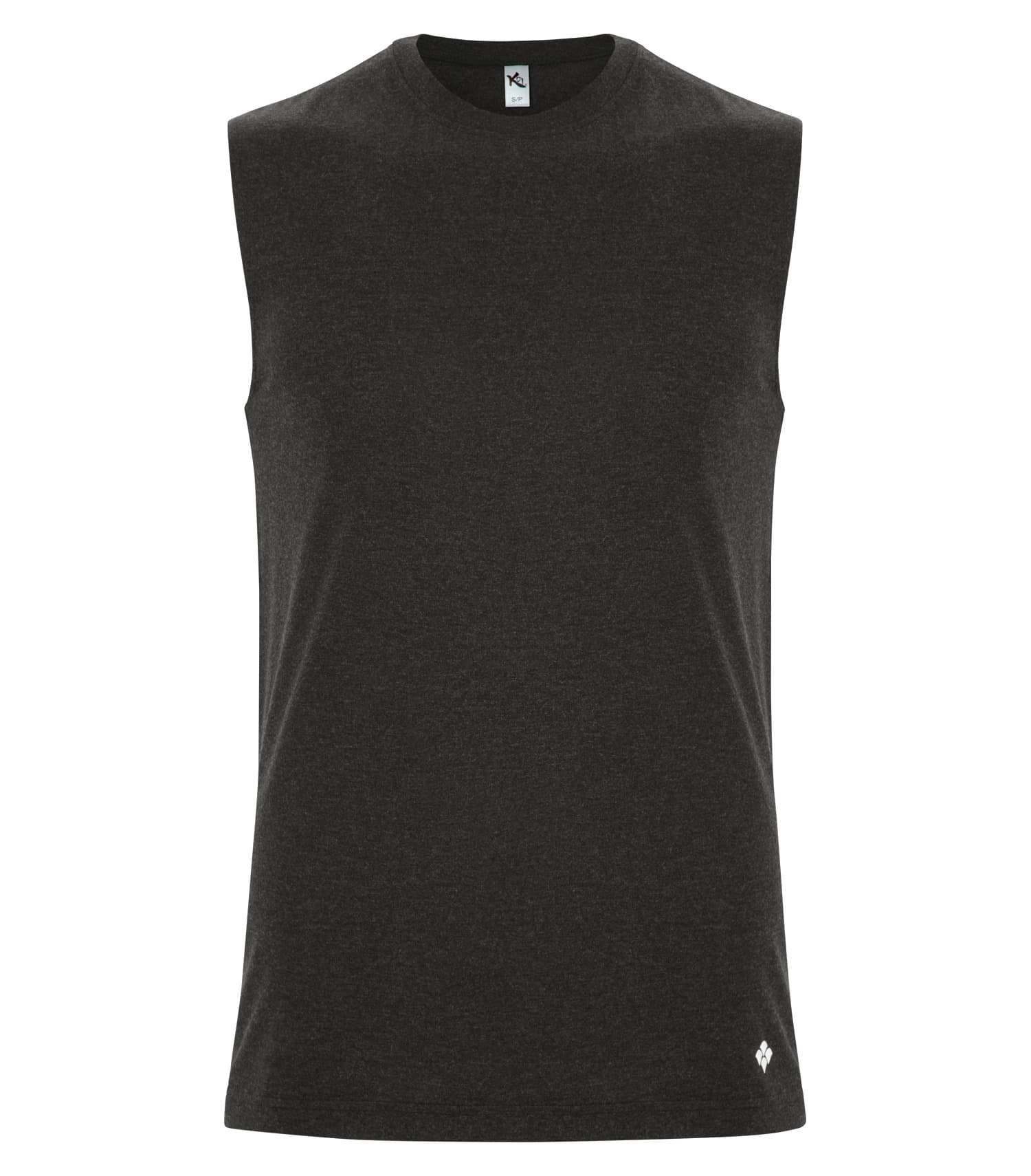 DISCONTINUED KOI® TRIBLEND MUSCLE TANK in Charcoal Triblend