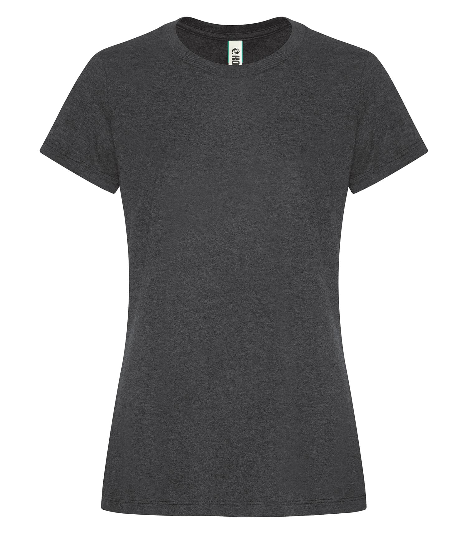 KOI® ELEMENT RING SPUN COTTON LADIES' TEE in Charcoal Heather**