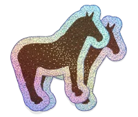 Glitter stickers