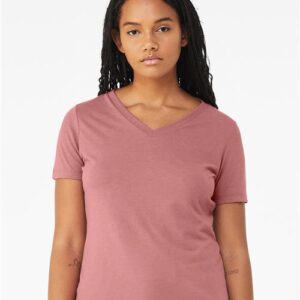 Women's Relaxed Triblend Short Sleeve V-Neck Tee 