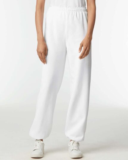 Gildan_18200_White_Front_High_Model