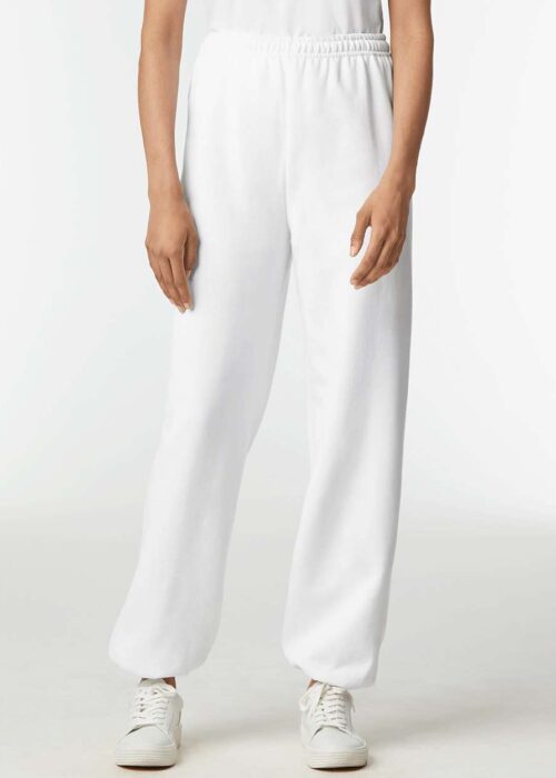 Gildan_18200_White_Front_High_Model
