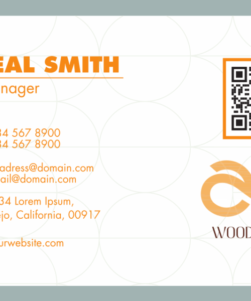 Standard Business Card Product Back