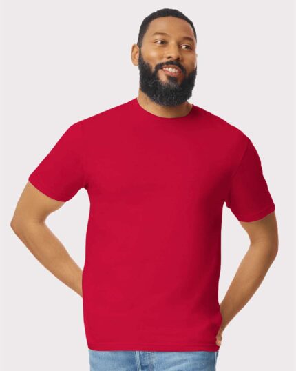 Gildan_64000_Red_Front_High_Model