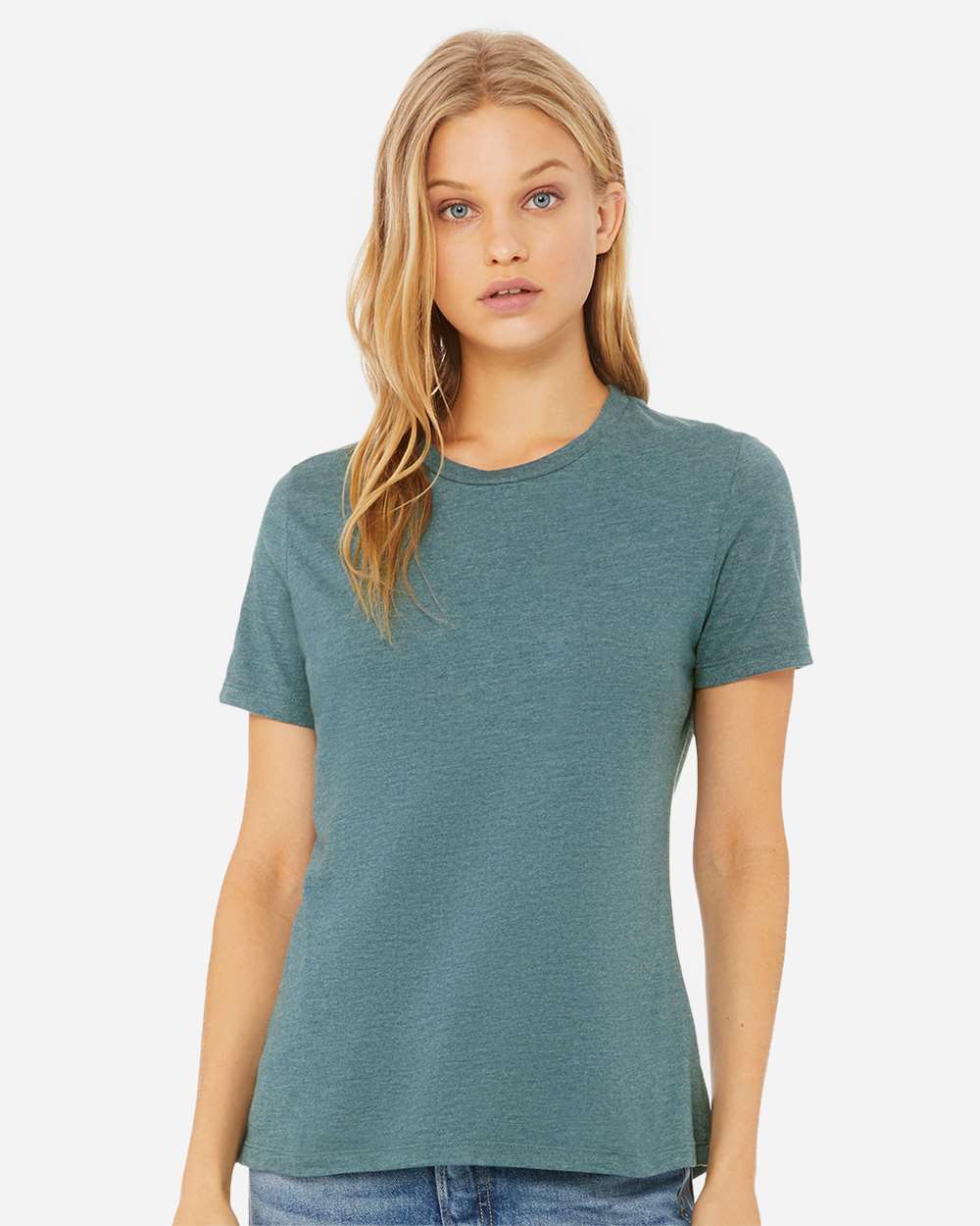 BELLA_+_CANVAS_6400CVC_Heather_Deep_Teal_Front_High_Model