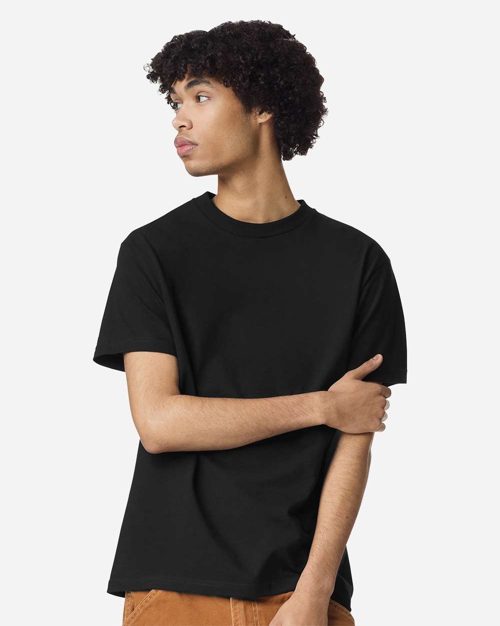 American_Apparel_1301_Black_Front_High_Model